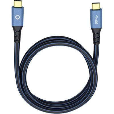 Oehlbach 9351 USB USB 3.2 Gen1 USB-C ® zástrčka USB-C ® zástrčka 1m modrý
