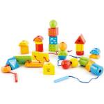 Hape Нанизващи мъниста от геометрични форми (E1019)
