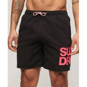 Superdry Бански гащета Superdry Sportswear Logo 17´´ swimming shorts - Black (Black) - sportihobi - 97,77 лв