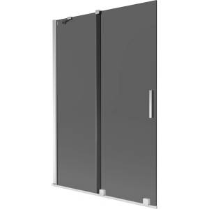 Mexen Velar сгъваем двукрилен параван за вана 120 x 150 cm, графит, хром - 896-120-000-41-01 (896-120-000-41-01)