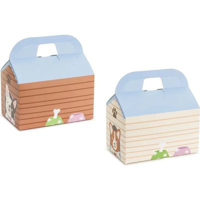 PartyDeco PartyDeco Dekorativní krabice na koláče - Pejsci 6 ks – Zbozi.Blesk.cz