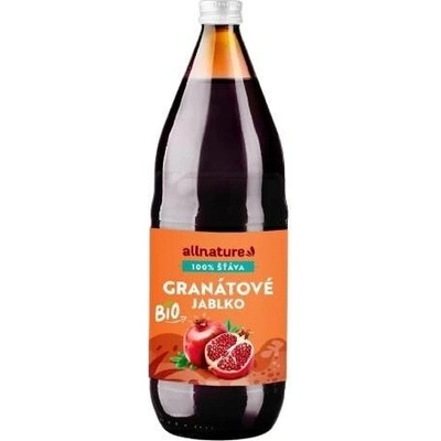 Allnature Granátové jablko Premium 100% šťáva Bio 1 l