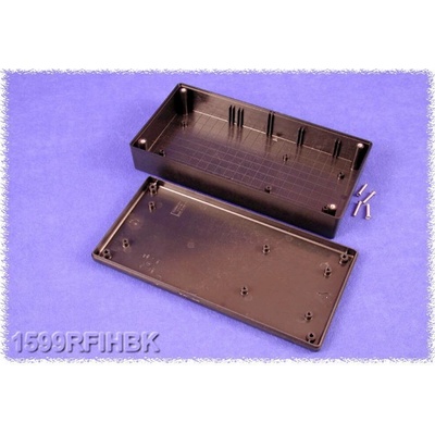 Hammond Electronics 1599RFIHBK plastová krabička 220 x 110 x 44 ABS černá 1 ks