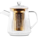 Vialli Design Стъклен чайник с цедка в златист цвят 900 ml Mia - Vialli Design (32057)