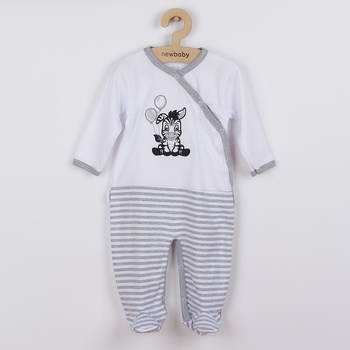 New Baby Dojčenský bavlnený overal Zebra exclusive