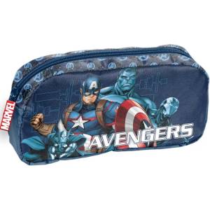 PASO Овален ученически несесер Paso Avengers - 1 цип (AV22KK-004)