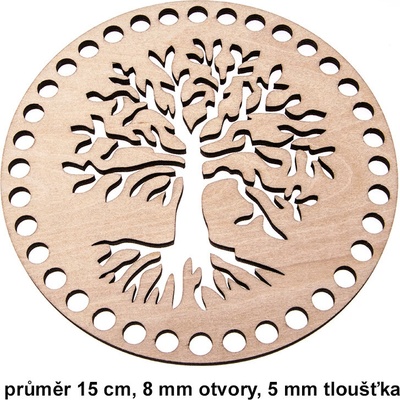Dno - víko překližkové strom Varianta: 15cm - 8mm