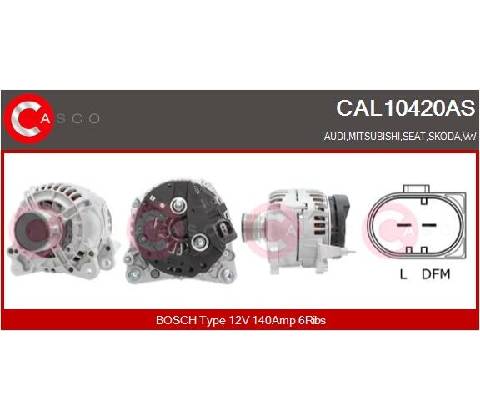 CASCO Alternátor CAL10420AS