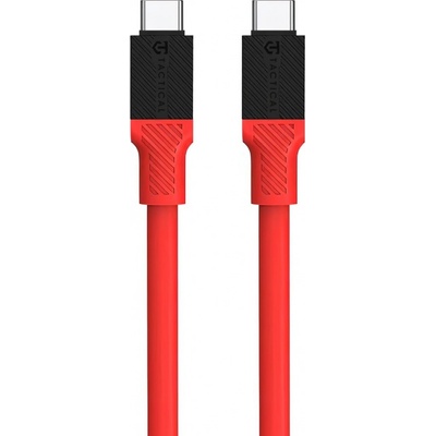 Tactical KP31176 Fat Man USB-C/USB-C, 1m, červený