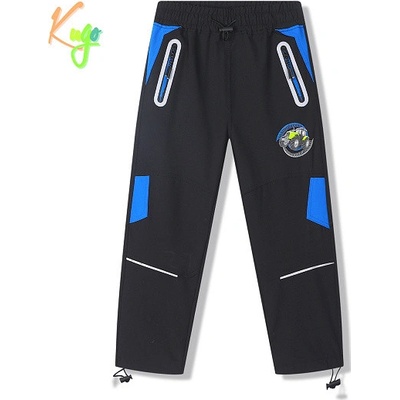 Kugo HK8581 dětské letní softshellové kalhoty černá modrá