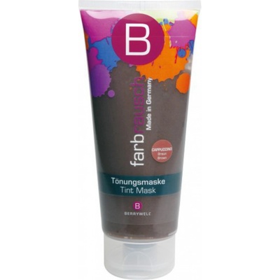 Berrywell farebná maska na vlasy Farbrausch Tint Mask cappuccino 201 ml