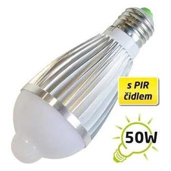 Tipa LED žárovka E27 A60 7W přírodní bílá s PIR čidlem