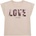 GUESS Розова тениска за момиче с надпис LOVE от пайети Guess