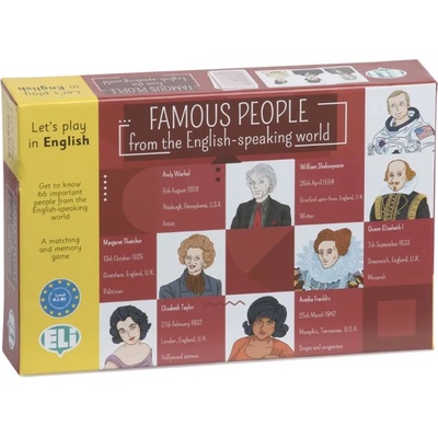 ELi Publishing Образователна игра Eli Famous People from the English-speaking World (Английски език) (KLAB9447)