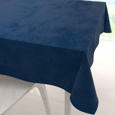 Biante Sametový čtvercový ubrus Velvet Premium SVP-029 Námořnická modrá 100x100 cm