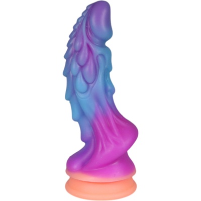 OgazR - светещ драконов дилдо - 22см (лилаво-розово)