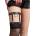 Кожен жартиер с метални елементи - Subblime Punk Garter S/M/L (D-242147)