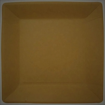 Image 1 of Еко чинии картонени 230 мм. /230 мм. КРАФТ 10 бр (p-404026)