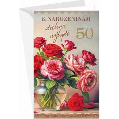 ARGUS Přání k 50.narozeninám 15-6609c50