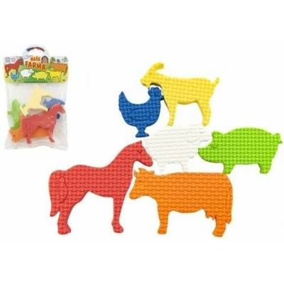 TEDDIES Vodolepky Penové dieliky naša farma 6 kusov