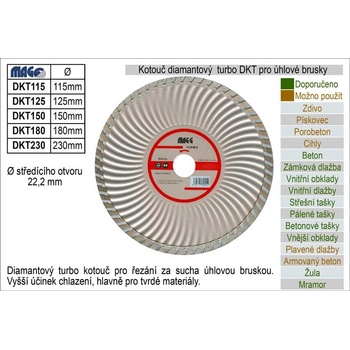 Magg Diamantový kotouč 150 mm DKT150