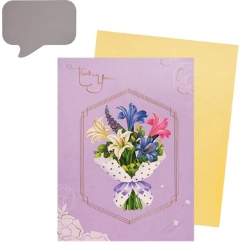 Луксозна 3d картичка - Букет Лилиум (К86294-4)