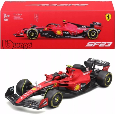 Bburago Ferrari SF-23 2023 55 Sainz hard case 1:24