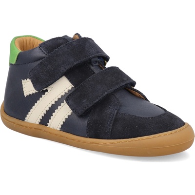 Develab barefoot dětské kotníkové boty Midcut 2 Blue Combi tmavě modré