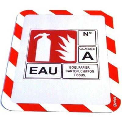 Informačný rám, samolepiaca zadná strana, A4, DJOIS "Magneto Safety", červená-biela