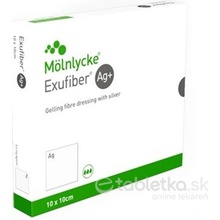 Exufiber Ag+ 10 x 10 cm 10 ks