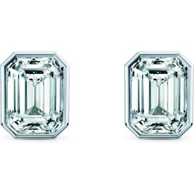 SAVICKI Náušnice Pure bílé zlato diamanty PURE-K-EM-009-DIA-B
