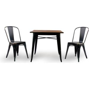 Bogdan Furniture Europe Бар маса Kubo Wood-E20, антично черен
