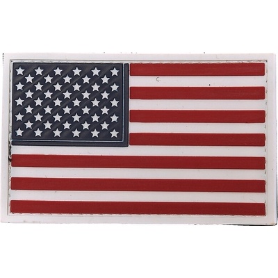 Gumená nášivka 101 Inc vlajka USA - farebná