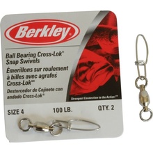 Berkley Karabínka s obratlíkom McMahon BB Ball Bearing Swivel Veľkosť 3/18,1kg 3ks