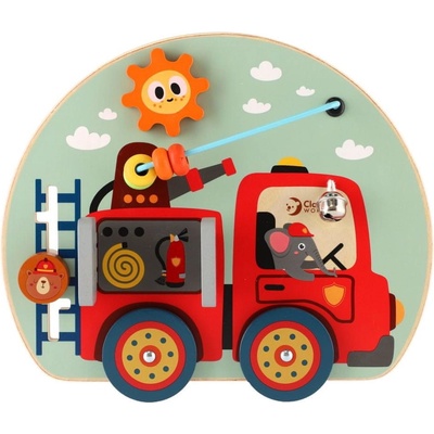 Teddies edukačná doska hasiči