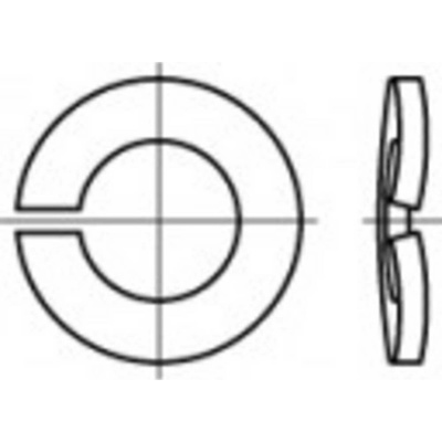 TOOLCRAFT 105795 pérová podložka vnitřní Ø: 12.2 mm DIN 128 pružinová ocel 100 ks
