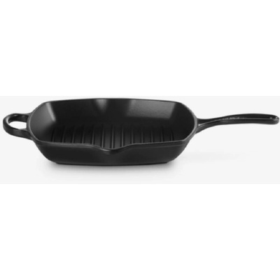Le Creuset Grilovacia panvica SIGNATURE 26 cm, SATIN BLACK, liatina