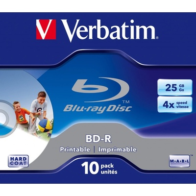 Verbatim M-DISC BD-R 25GB 4x, Printable, 10ks (43825)