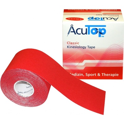 AcuTop kineziologický tejp červená 5 cm x 5 m