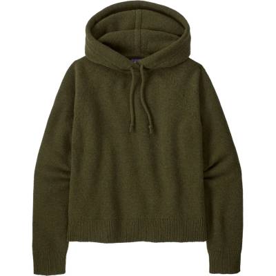 Patagonia Дамски вълнен пуловер Patagonia Women's Rec. Wool-Blend Hooded Pullover Sweater Hoodie - Pine Needle Green (105-4755-0312)