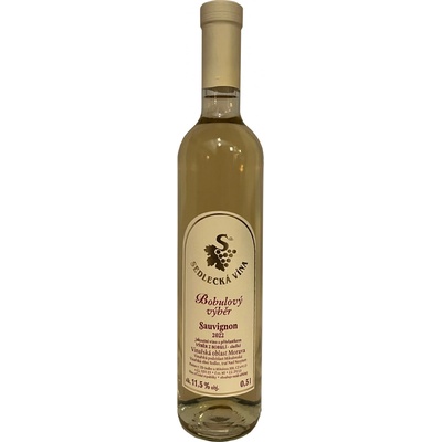 Sedlecká vína Sauvignon výběr z bobulí 2022 sladké 11,5% 0,5 l (holá láhev)