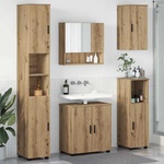vidaXL Комплект мебели за баня 5 бр. Дъб артизан 61 x 35 x 64 см (3392992)