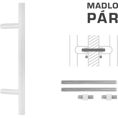 MPkovania FT - MADLO kód K10 Ø 30 mm UN pár Rozteč madla: 1800 mm, Rozmer profilu madla: Ø 30 mm, Dĺžka: 2000 mm