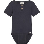 Minymo Детско ежедневно термо бельо Minymo Kid's Body S/S Rib Body - Odyssey Gray - размер 80 (EU) (714-1855-0214)