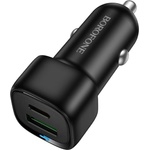 BOROFONE Зарядно за автомобил - Borofone (BZ34B) - USB-C + USB-A, PD20W, QC3.0, Dual Port, 38W - Черен