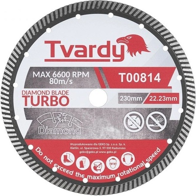 Tvardy Kotouč diamantový řezný 230 x 10 x 22,23 mm T00814