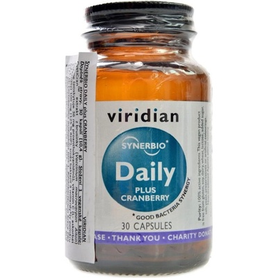 Viridian Synbiotic Daily + Cranberry 30 kapsúl