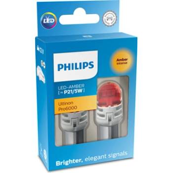 Philips Крушка, LED, мигач PHILIPS P21/5W, 12V, 2, 5/0, 5W, 80/16lm, 2 бр