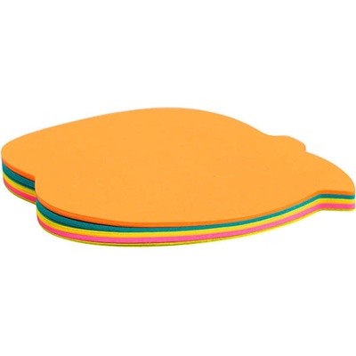 Самоз лист Axent Ябълка неон 70х70mm 50 л (1901036-ЯБ-2443-04-A)