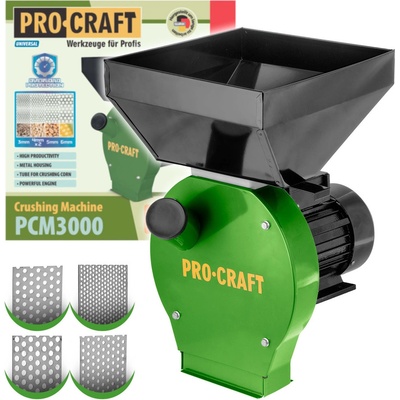 Procraft PCM3000 elektrický šrotovník na obilí